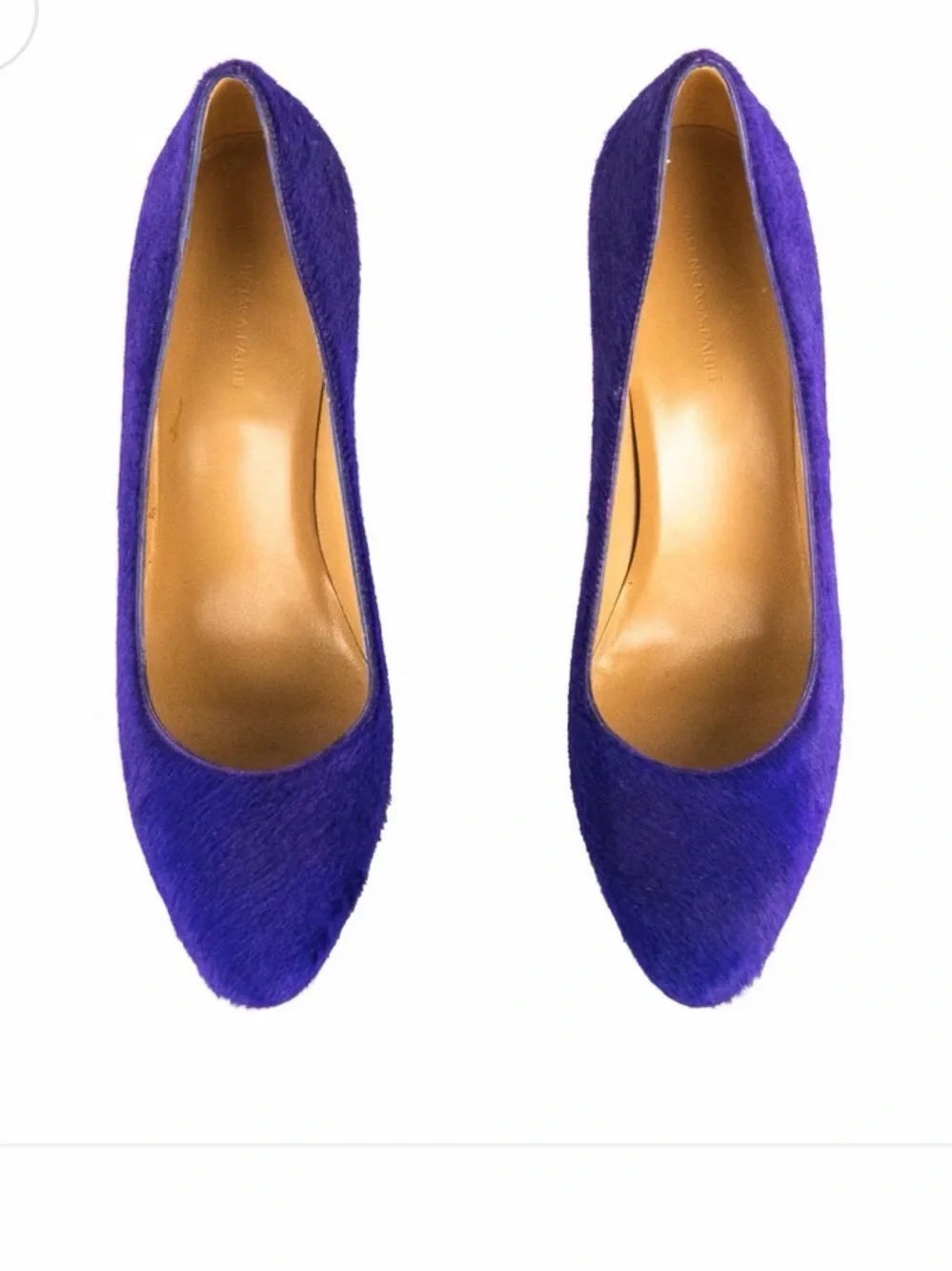 Balenciaga violet pony hair heels sz 39 stunning $795